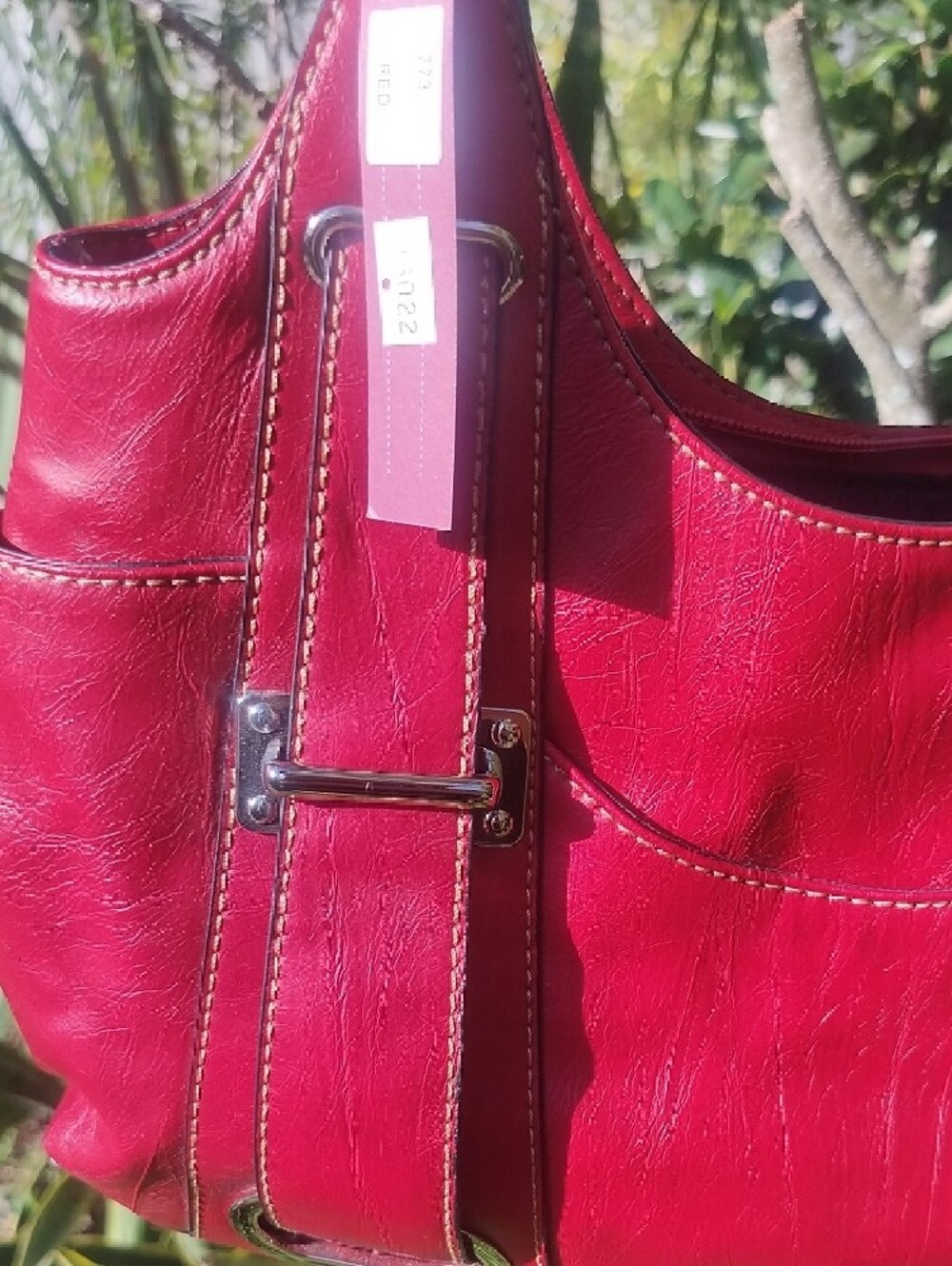Tosca New Red Leather Shoulder Bag - Picture 5 of 7